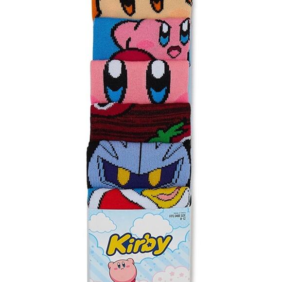Kirby Men's Graphic Crew Socks, 6-Pack - Picture 4 of 5